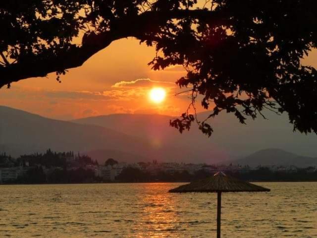 Πέτρινο Στη Θάλασσα Lägenhet Nafpaktos Exteriör bild
